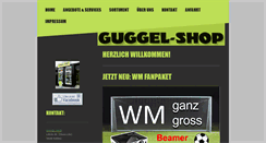 Desktop Screenshot of guggel-shop.de