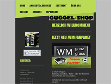 Tablet Screenshot of guggel-shop.de